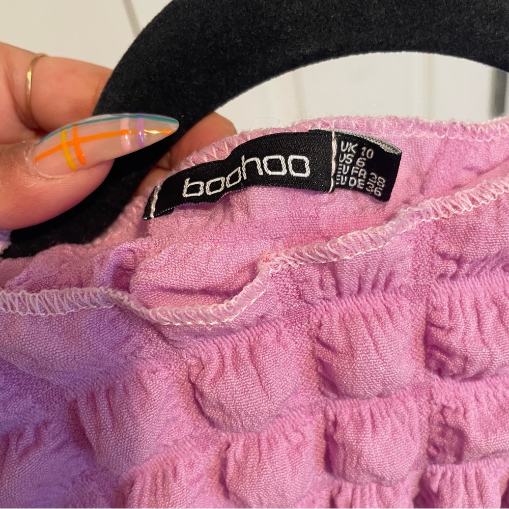 Boohoo Pink Bubble Matching Set Sz Small - Picture 6 of 6